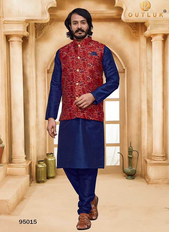 Outluk Vol 95 Ethnic Wear Wholesale Kurta Pajama With Jacket Collection